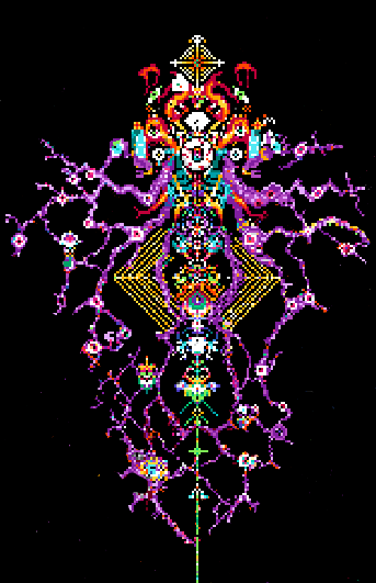 One of the arts made in RPRT (r/place 2023), symbolizes the Void Mother